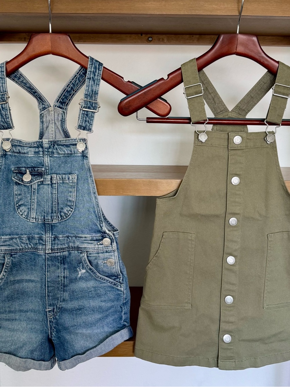 Denim Overalls Bundle - Girls Size 6/6X